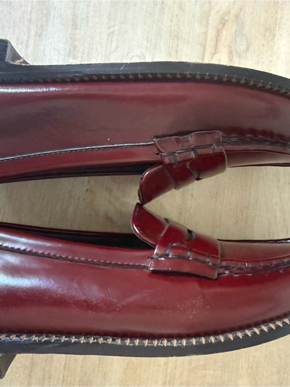 Freda Salvador Burgundy Elba Penny Loafers - Picture 5 of 5